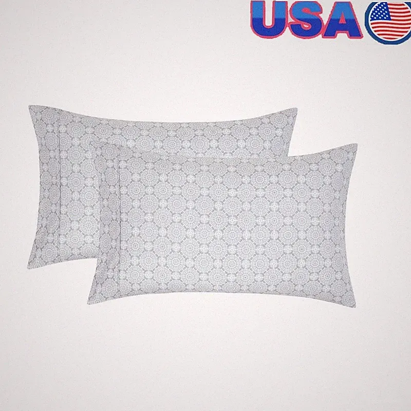Super Soft Microfiber Pillowcase Set 2 Pack Decorative Cases Everyday Use